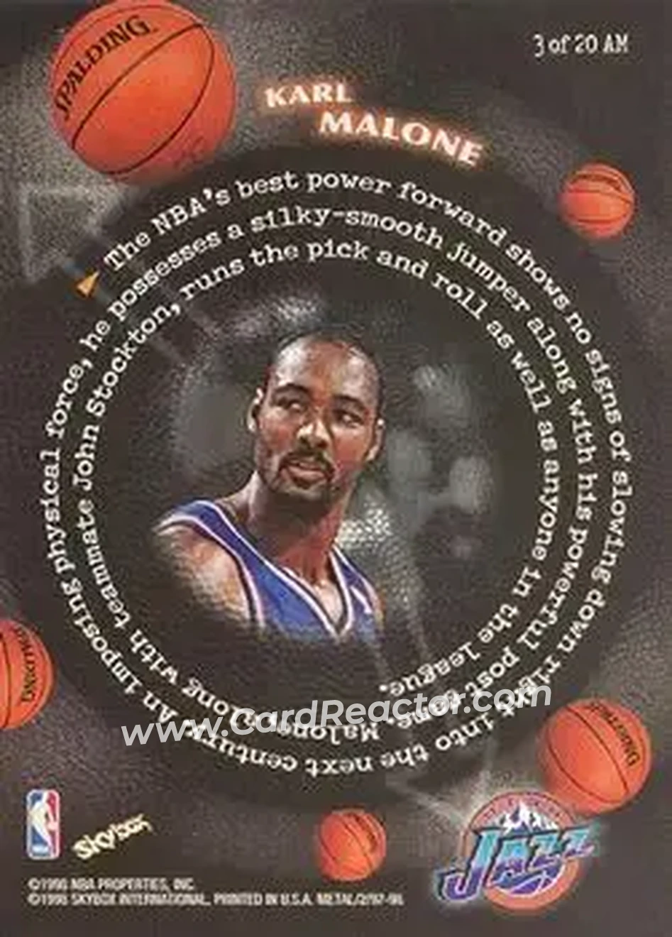 Back of Karl Malone
