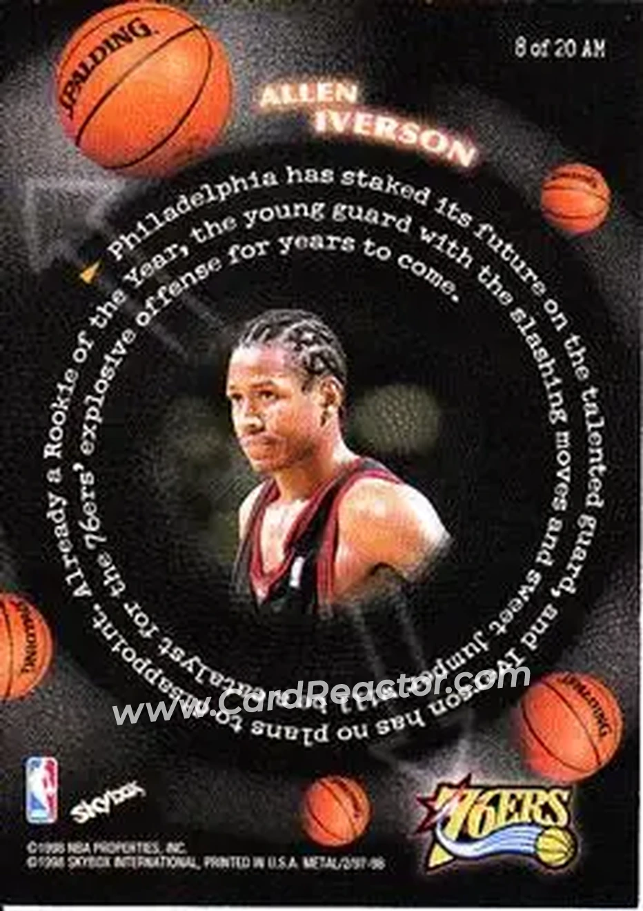 Back of Allen Iverson