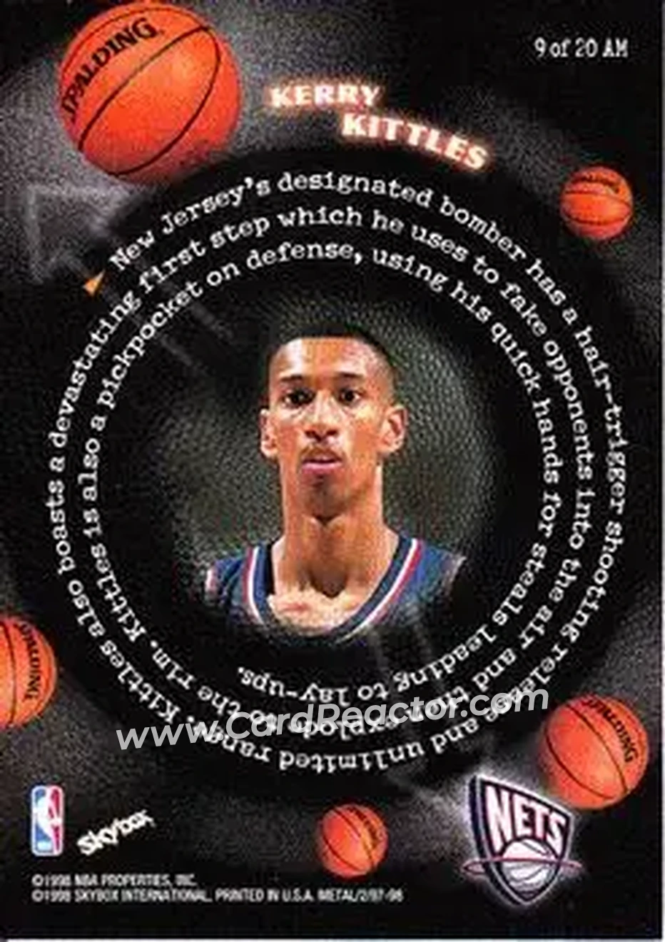 Back of Kerry Kittles