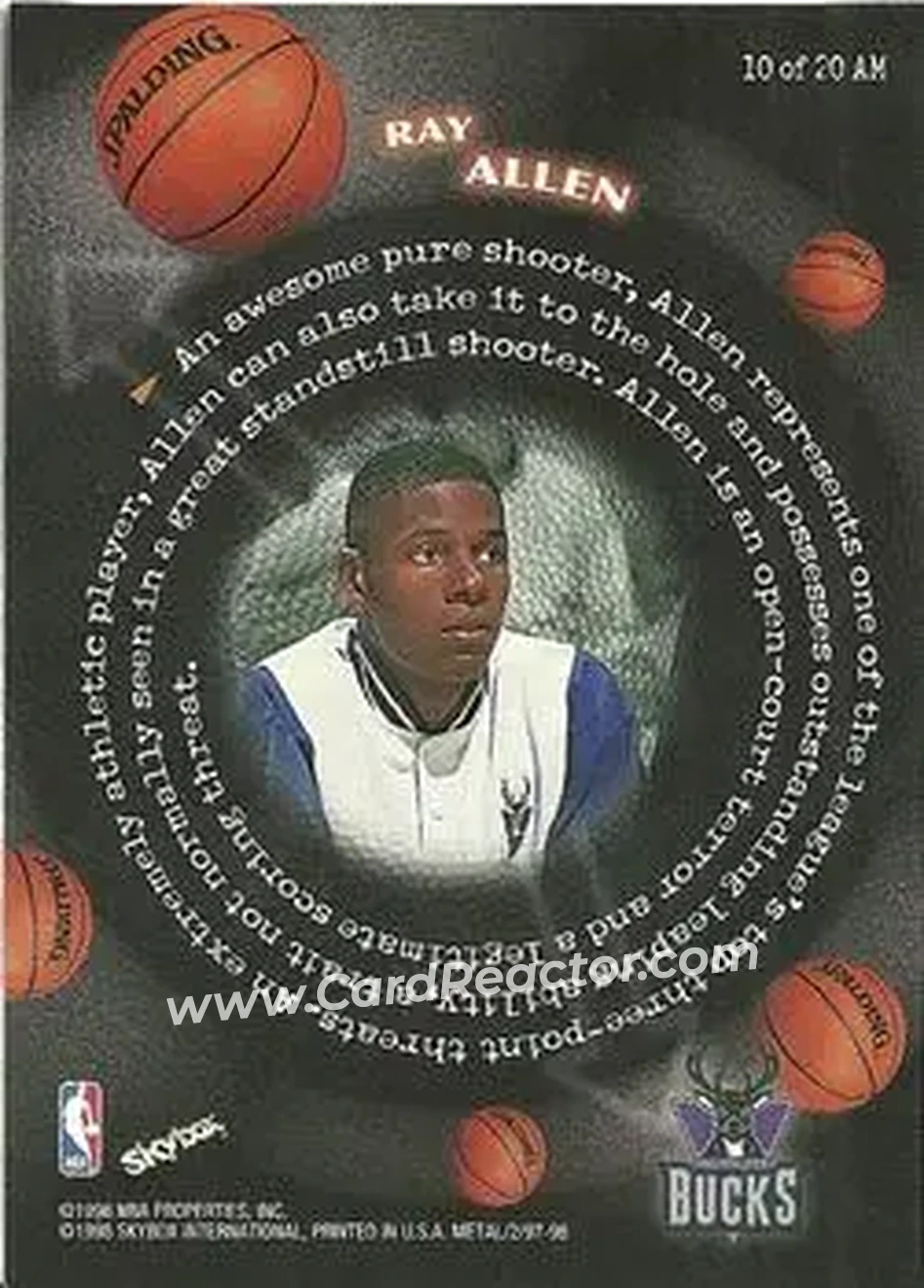 Back of Ray Allen