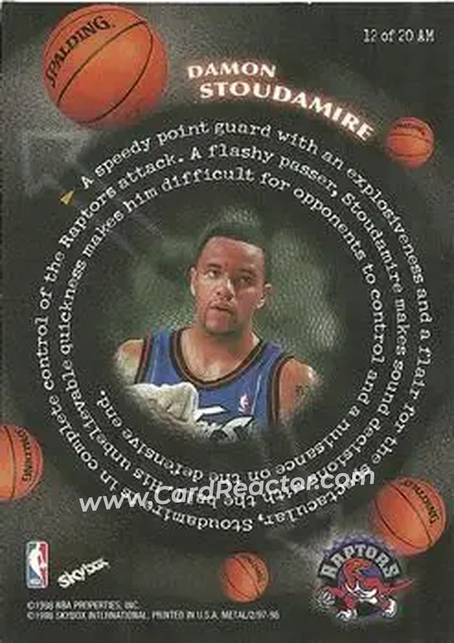 Back of Damon Stoudamire