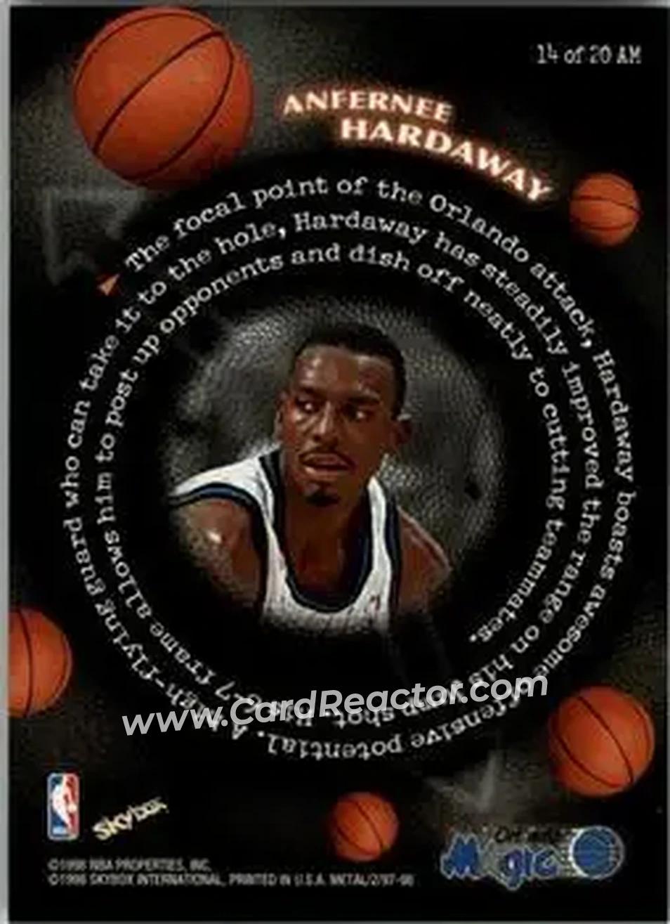 Back of Anfernee Hardaway