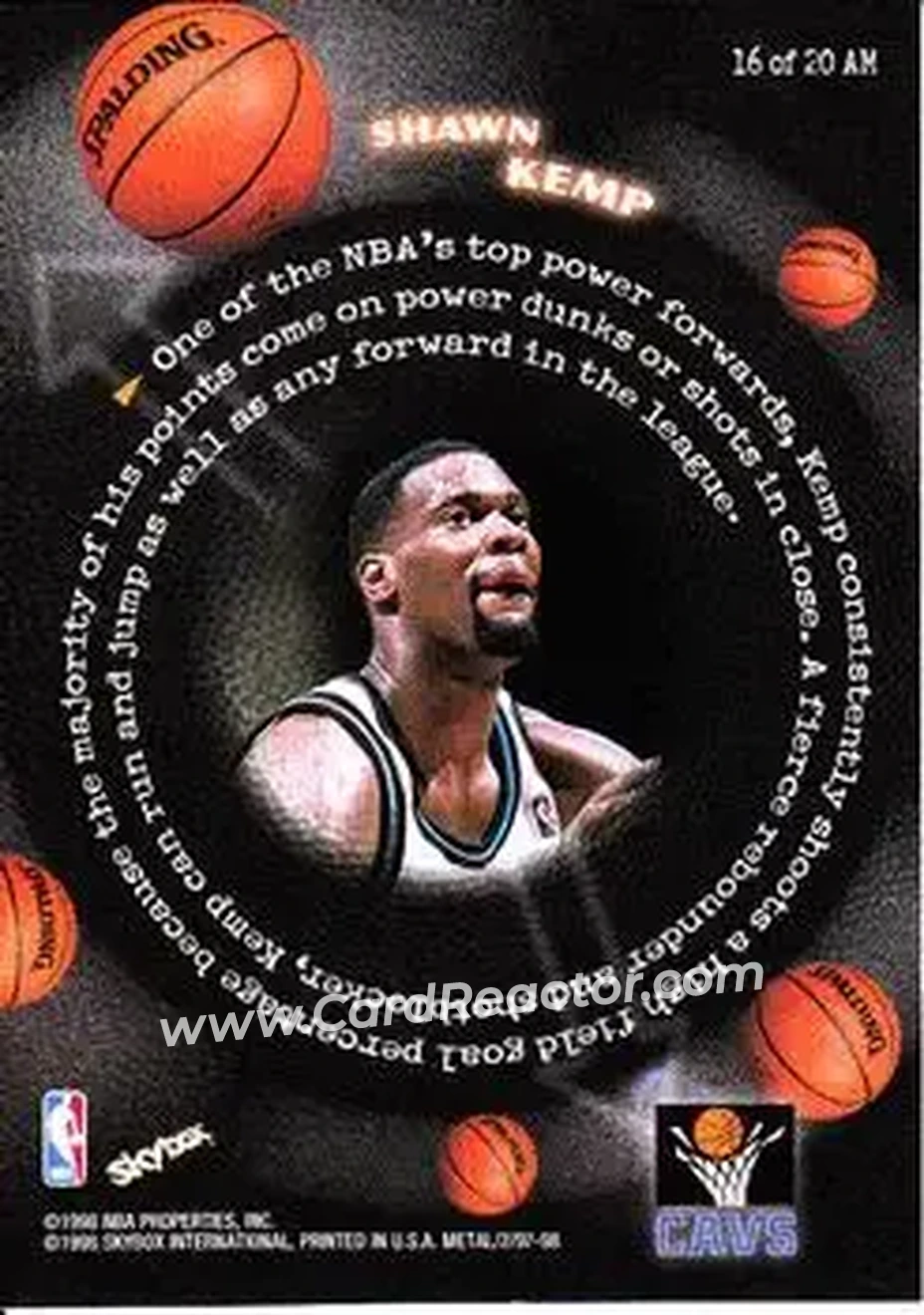 Back of Shawn Kemp