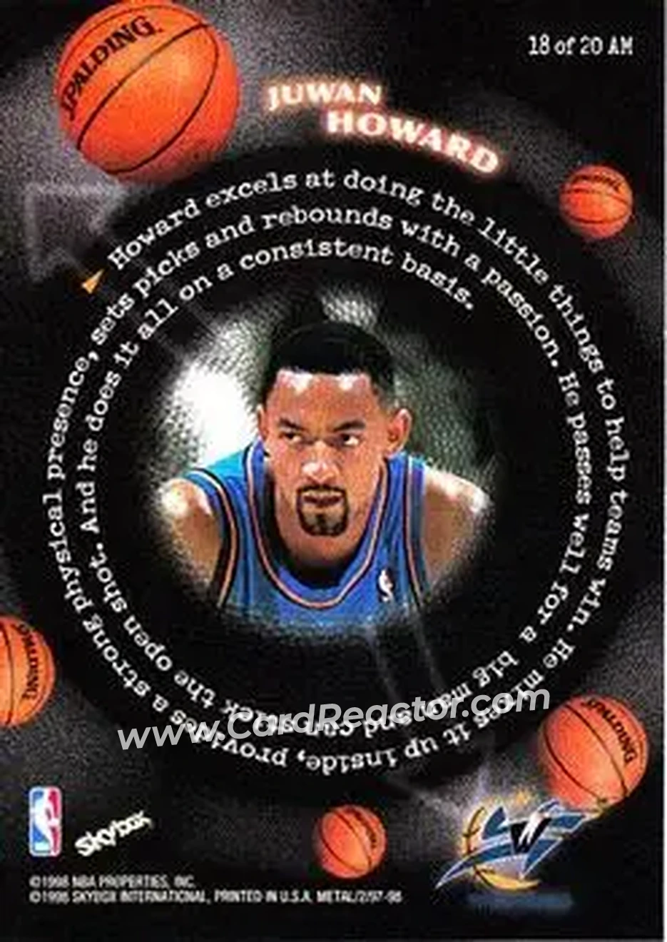 Back of Juwan Howard
