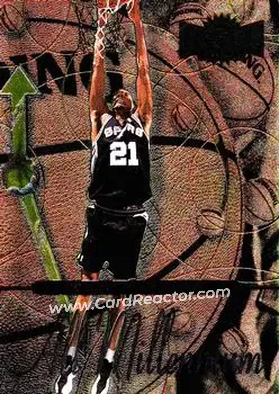 Front of Tim Duncan