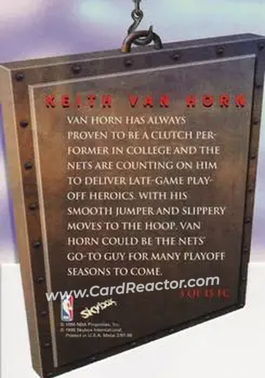Back of Keith Van Horn
