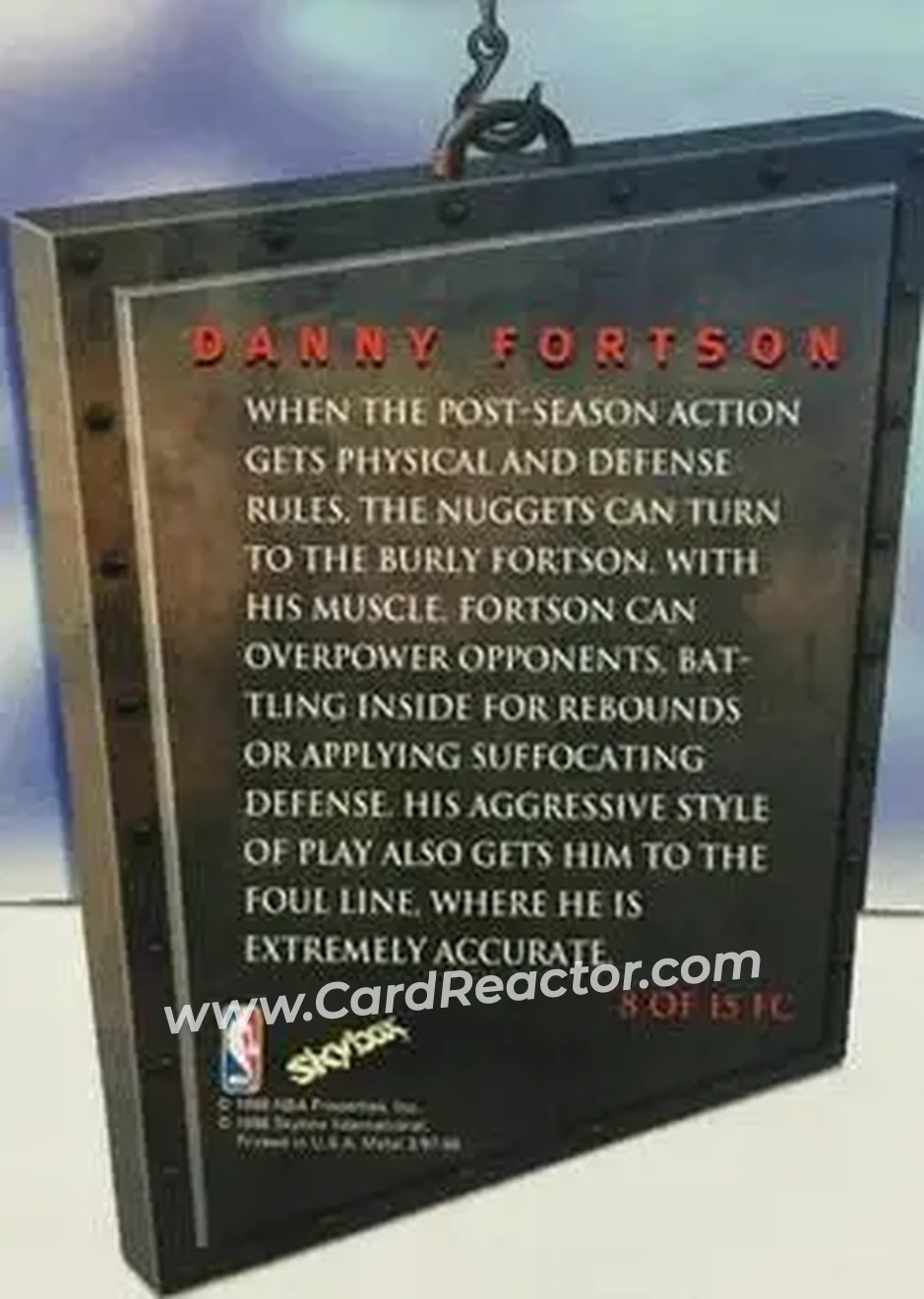 Back of Danny Fortson