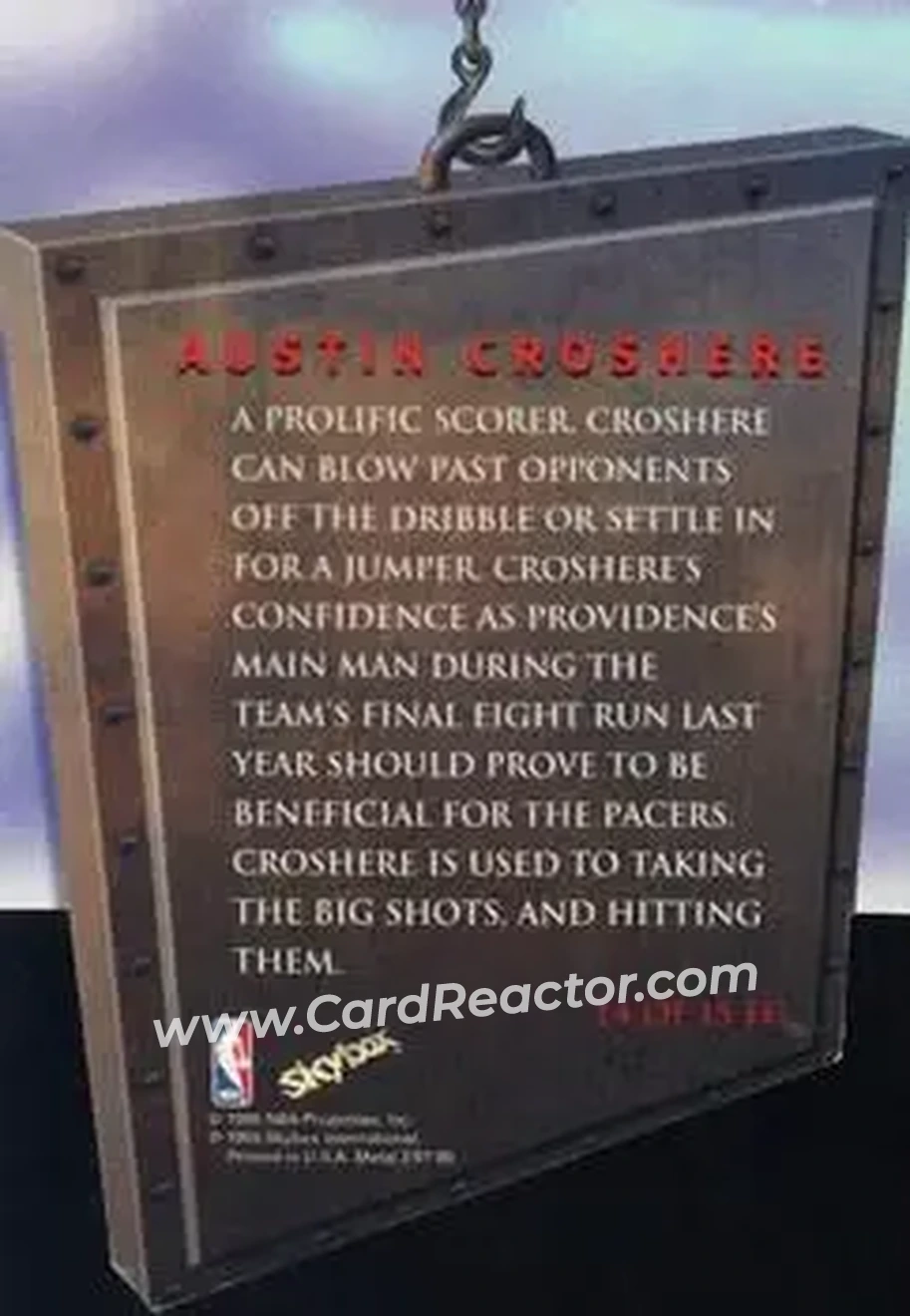 Back of Austin Croshere