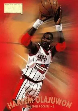 1997-98 SkyBox Premium #120 Hakeem Olajuwon