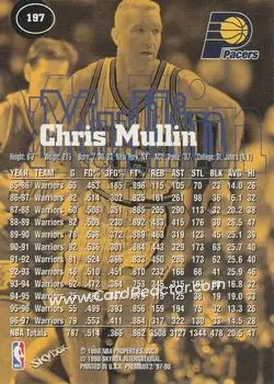 Back of Chris Mullin
