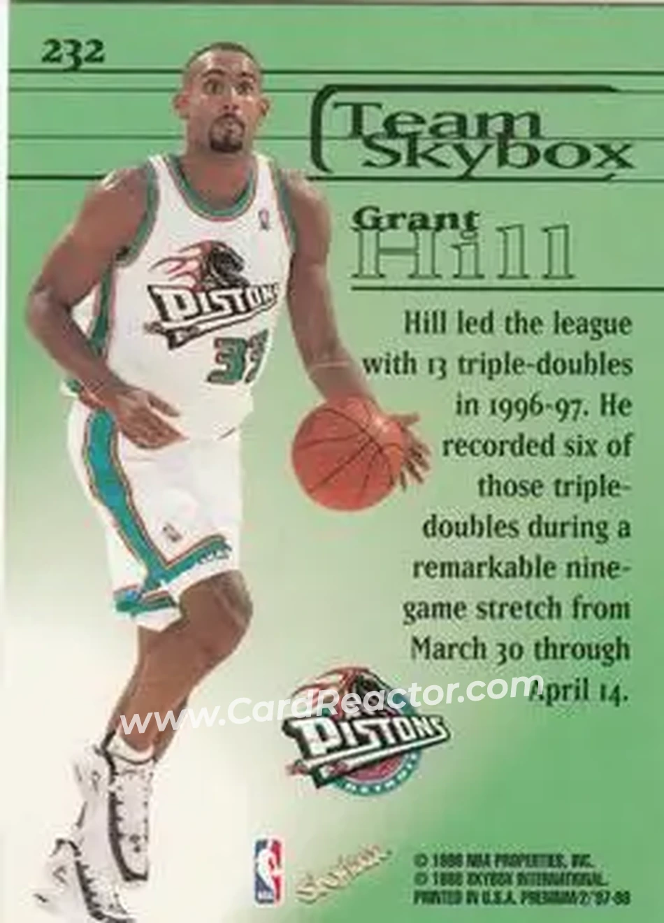 Back of Grant Hill