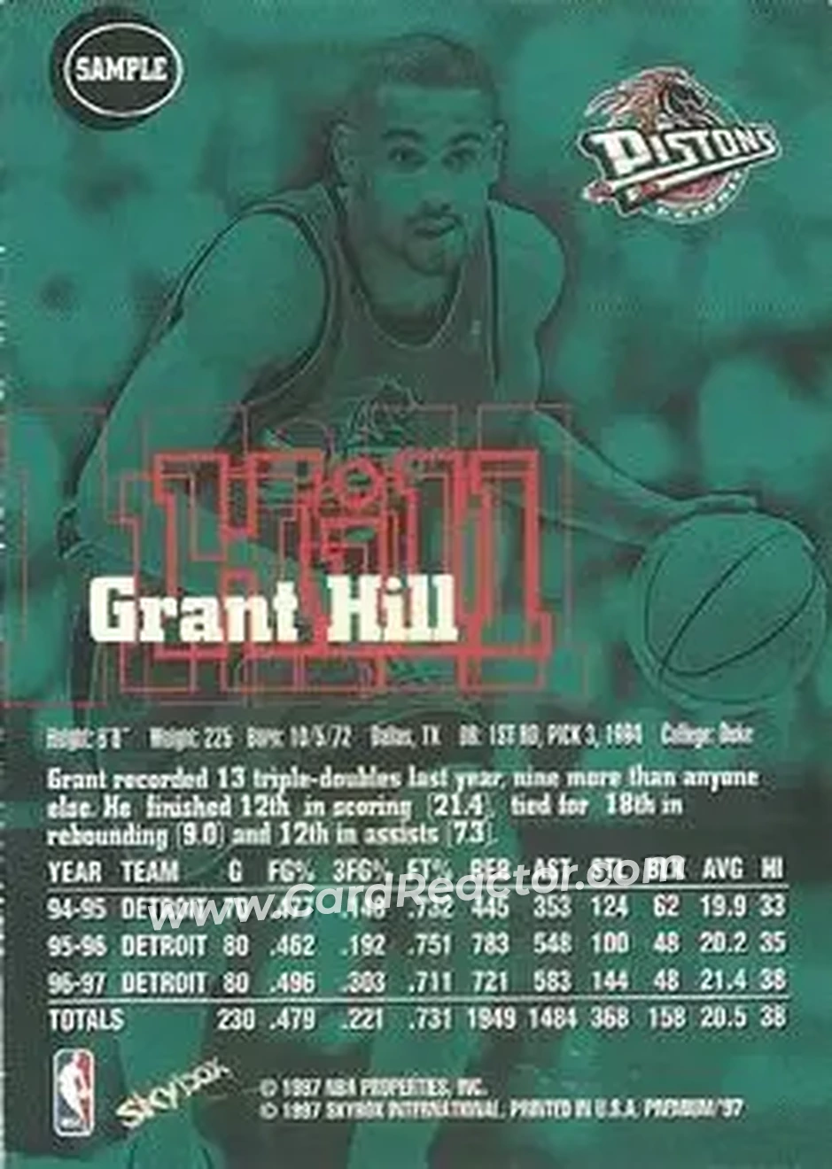 Back of Grant Hill