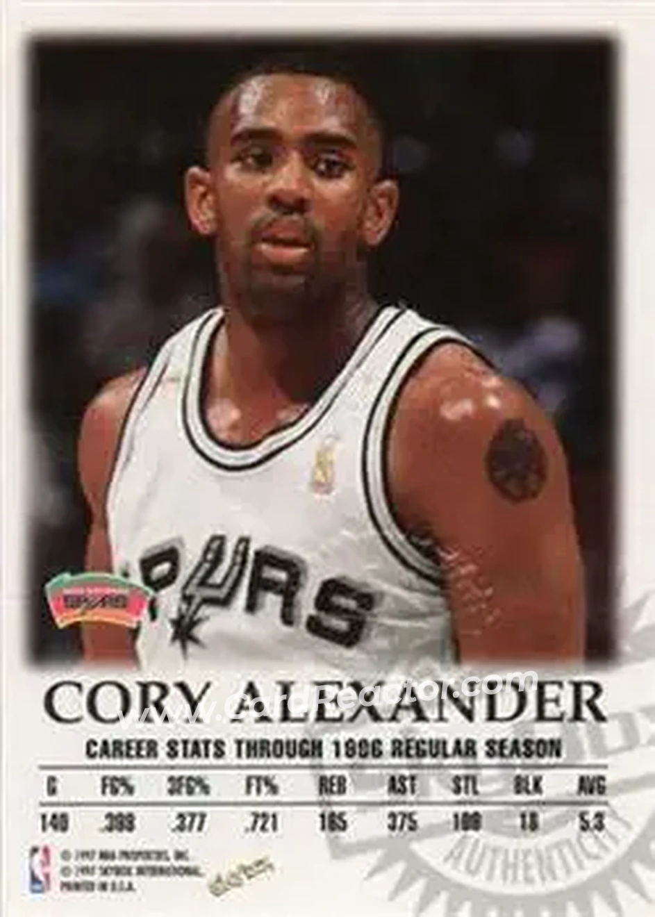 Back of Cory Alexander