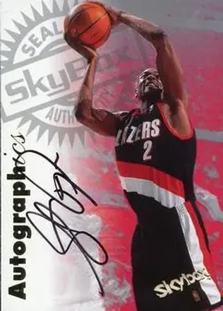 1997-98 SkyBox Premium #NNO Autographics Stacey Augmon