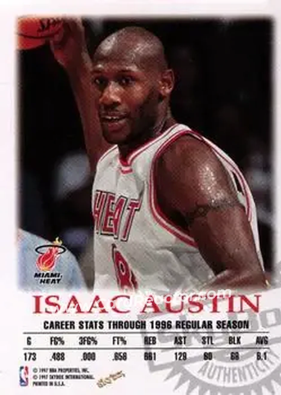 Back of Isaac Austin