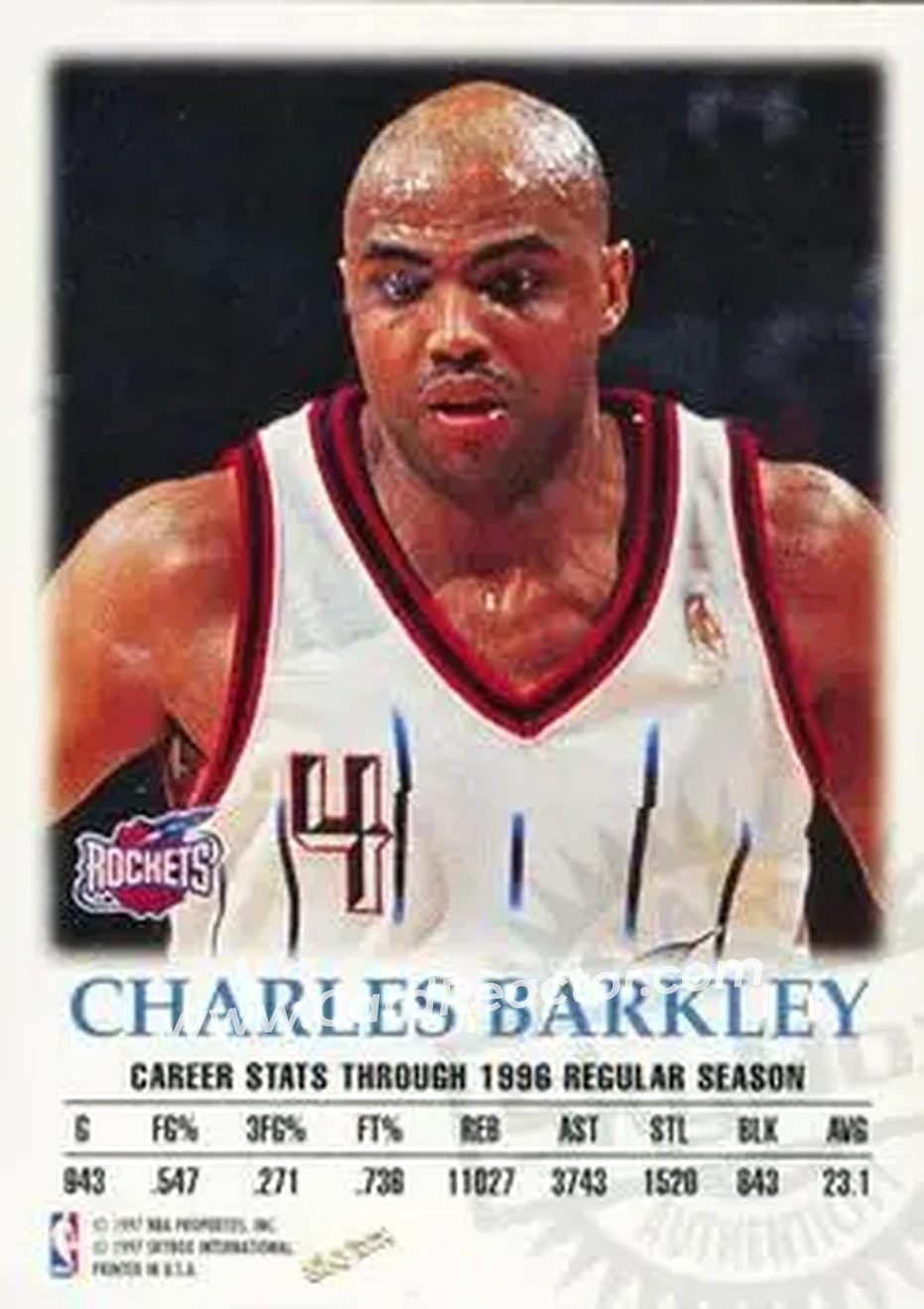 Back of Charles Barkley
