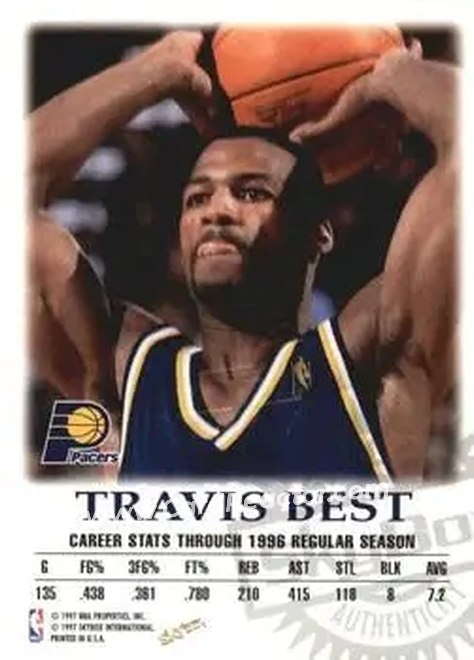 Back of Travis Best