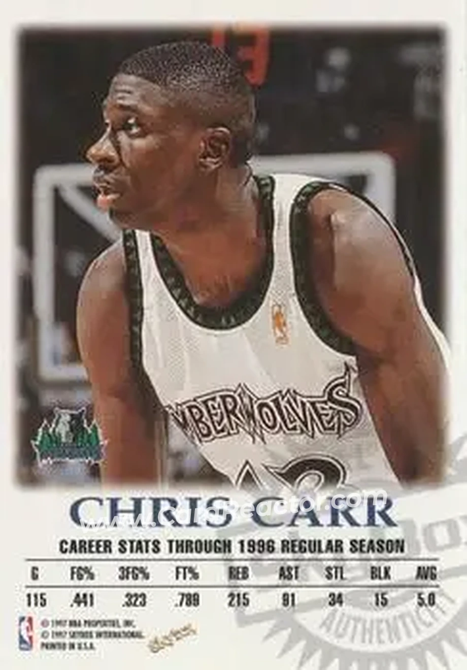 Back of Chris Carr