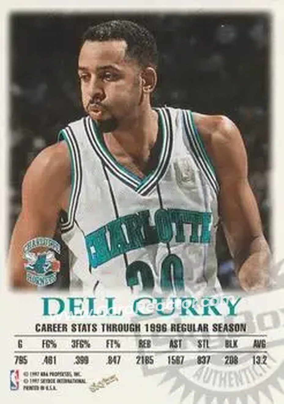 Back of Dell Curry