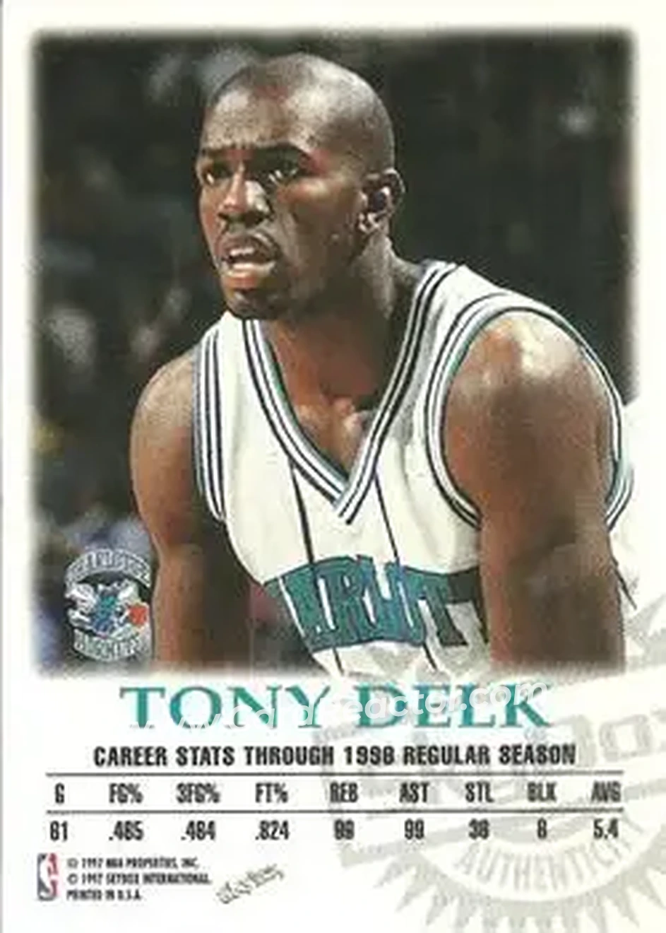 Back of Tony Delk