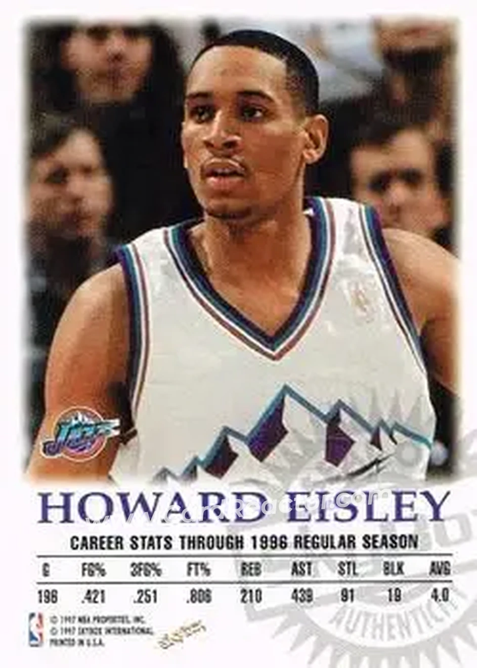 Back of Howard Eisley
