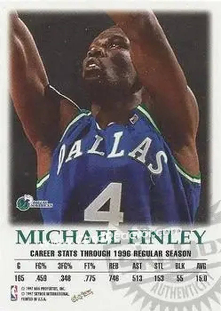 Back of Michael Finley