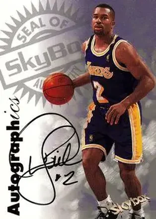 1997-98 SkyBox Premium #NNO Autographics Derek Fisher
