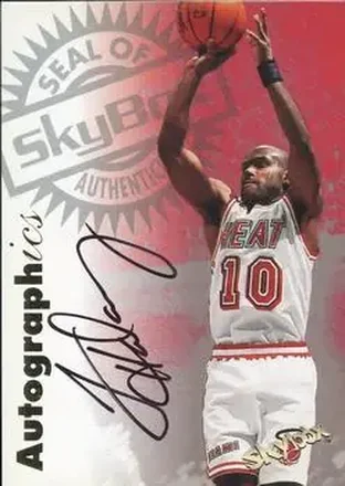 1997-98 SkyBox Premium #NNO Autographics Tim Hardaway