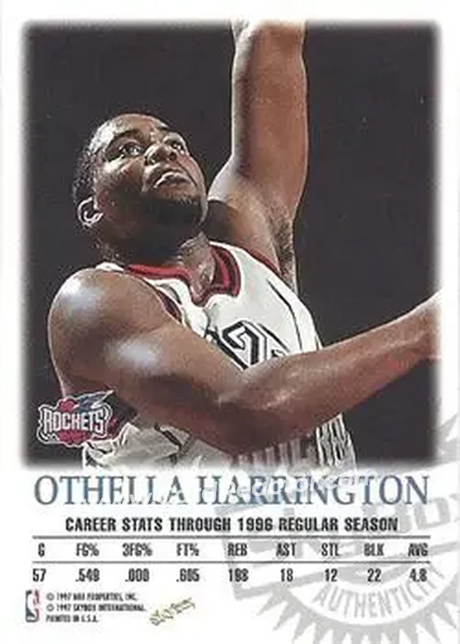 Back of Othella Harrington