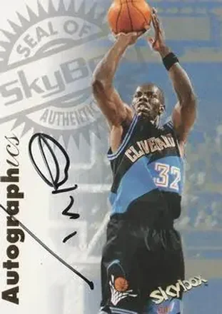 1997-98 SkyBox Premium #NNO Autographics Tyrone Hill