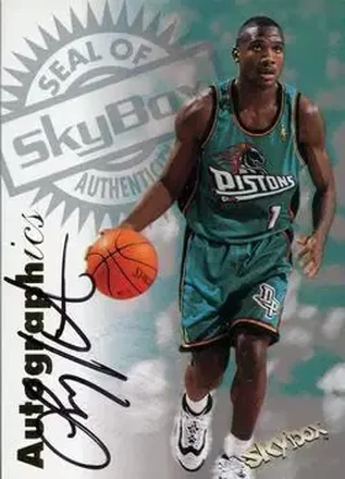 1997-98 SkyBox Premium #NNO Autographics Lindsey Hunter