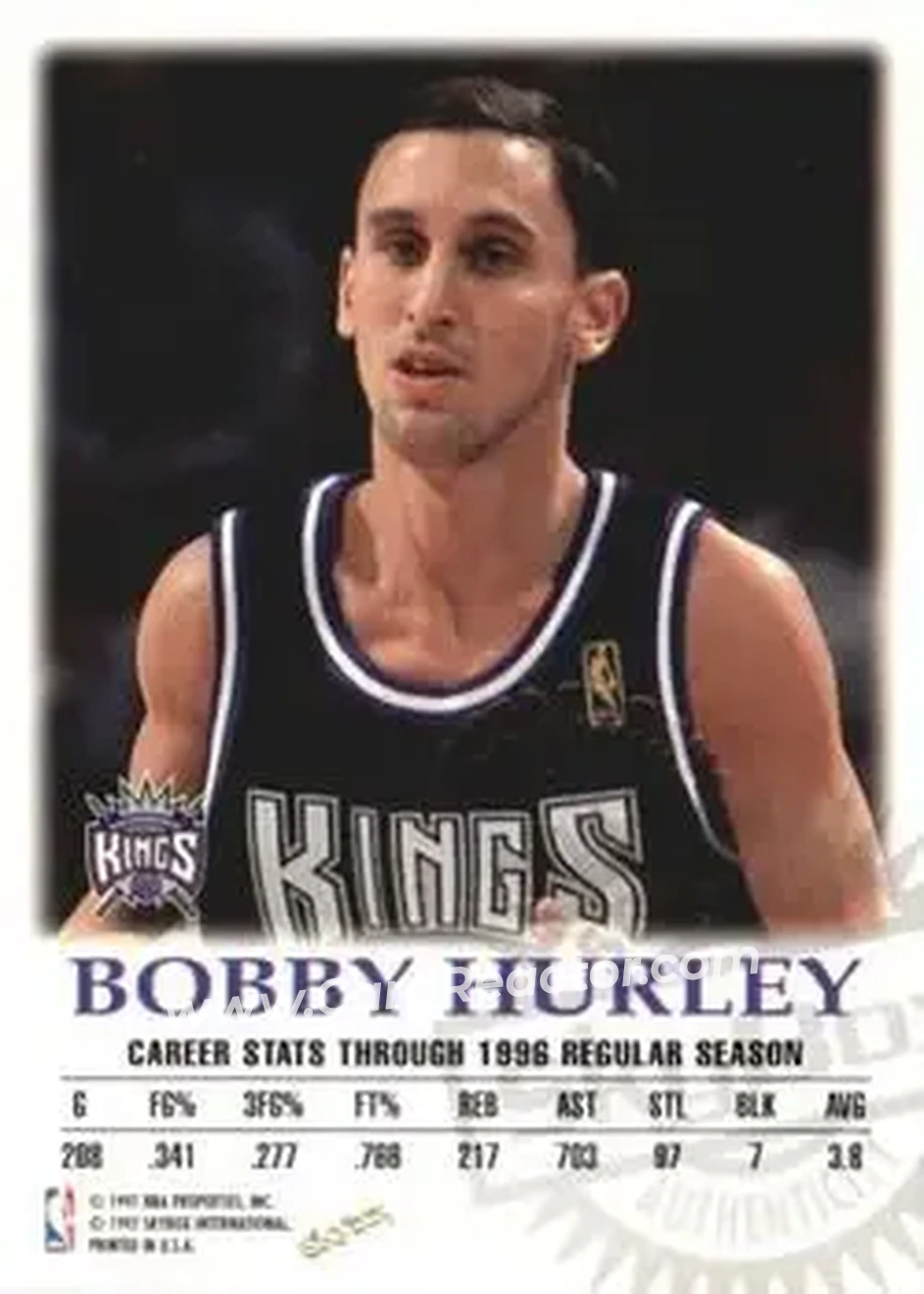 Back of Bobby Hurley