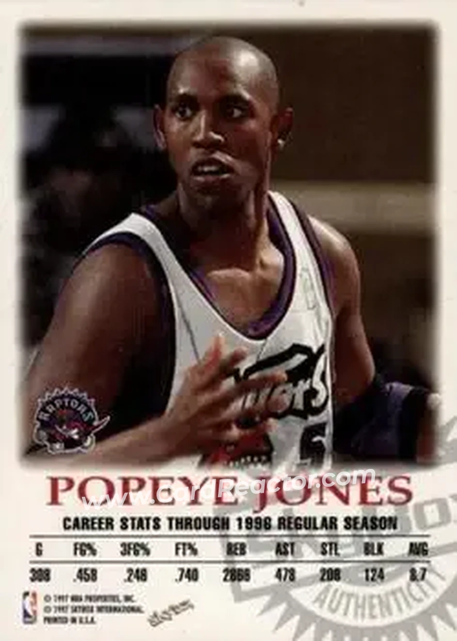 Back of Popeye Jones