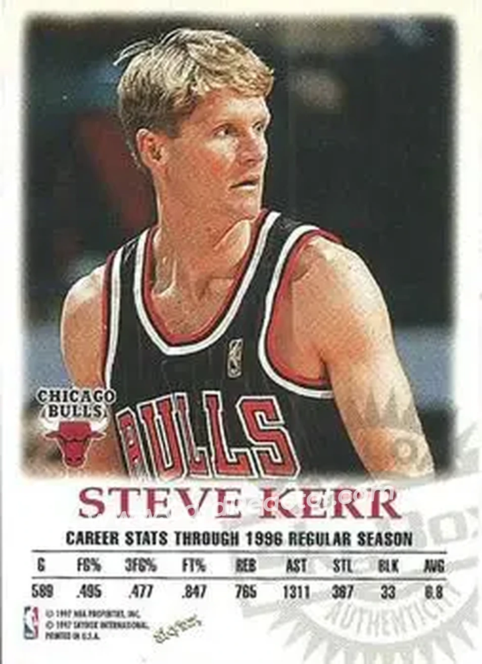 Back of Steve Kerr