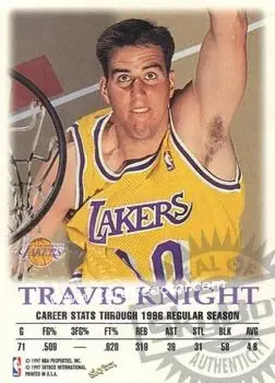 Back of Travis Knight