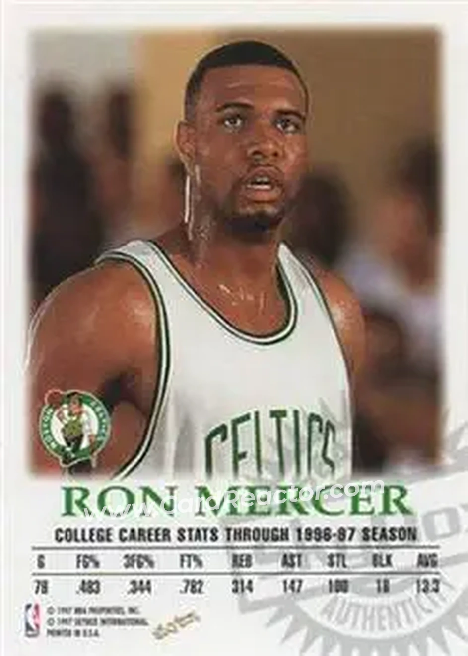 Back of Ron Mercer