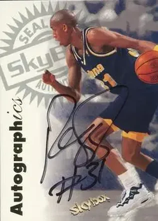 1997-98 SkyBox Premium #NNO Autographics Reggie Miller