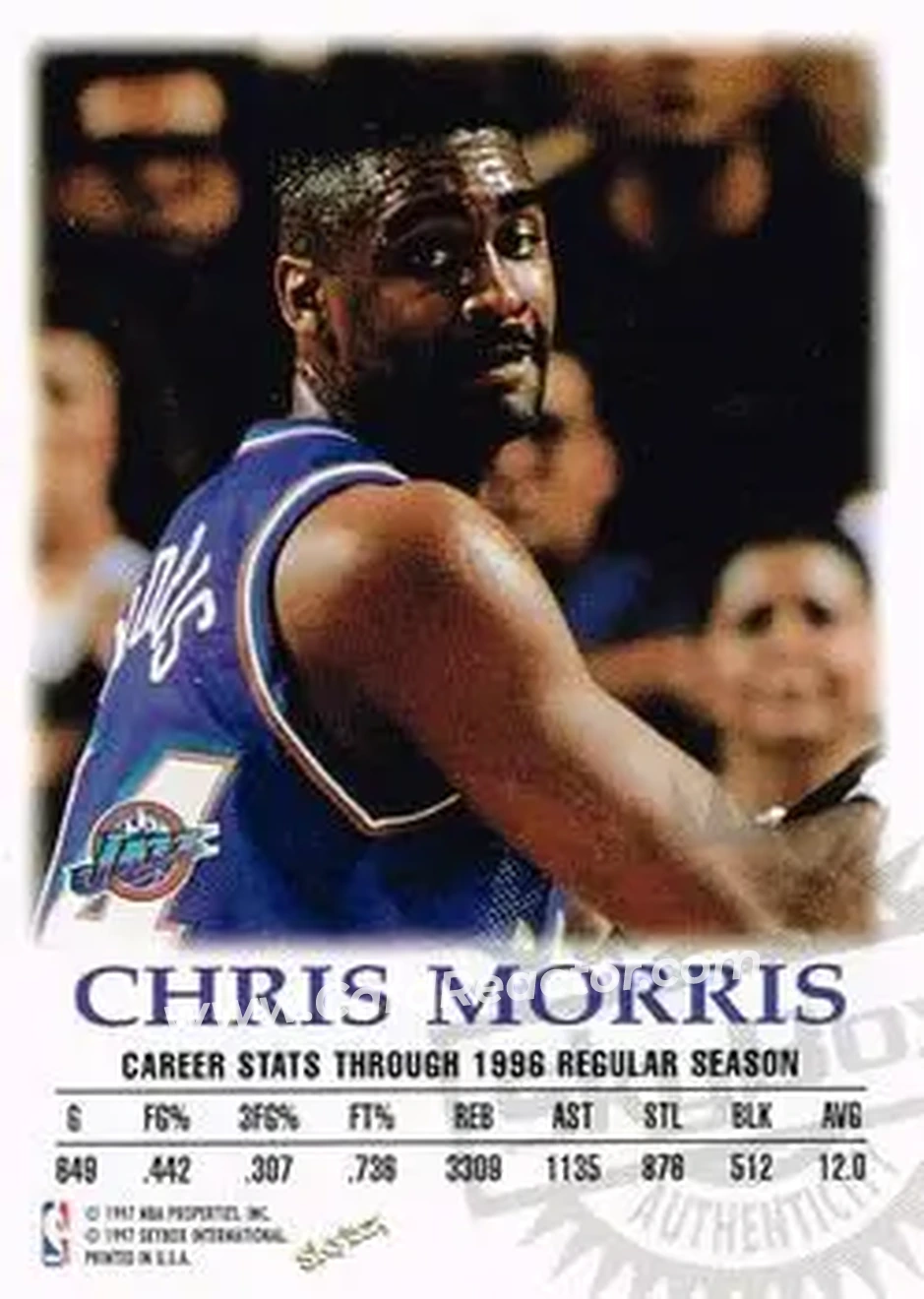 Back of Chris Morris