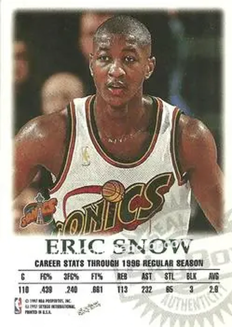 Back of Eric Snow