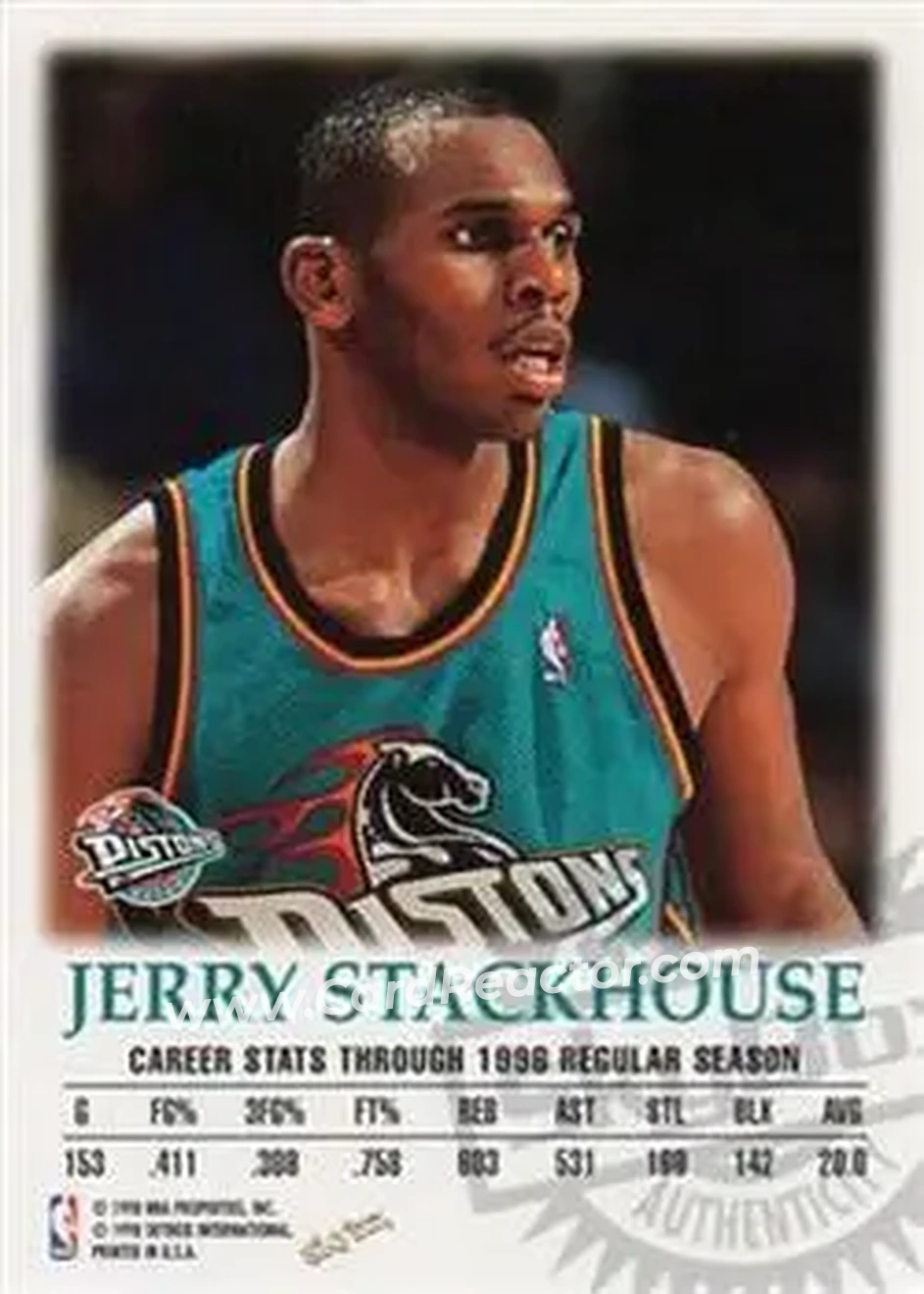 Back of Jerry Stackhouse