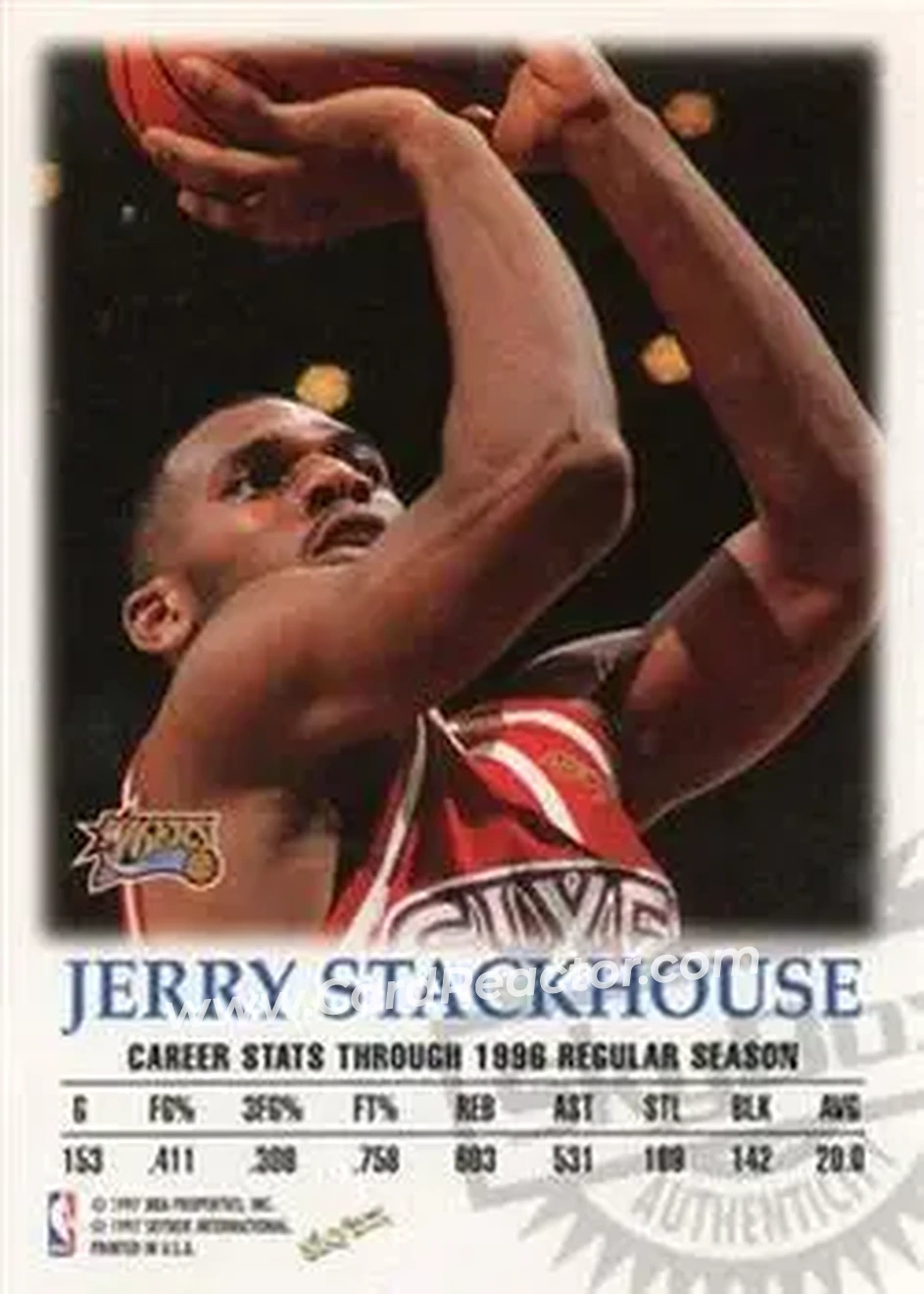 Back of Jerry Stackhouse