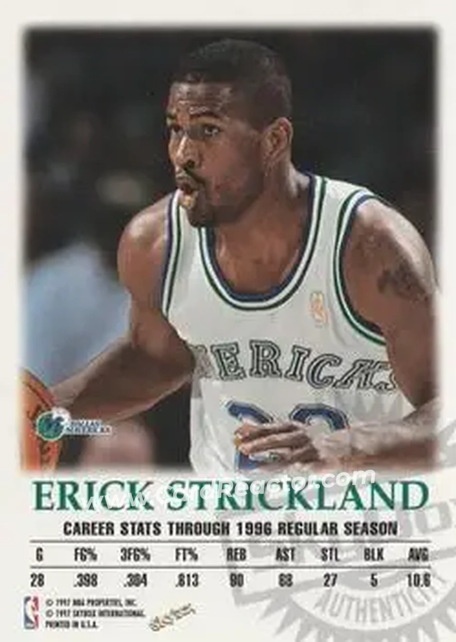 Back of Erick Strickland