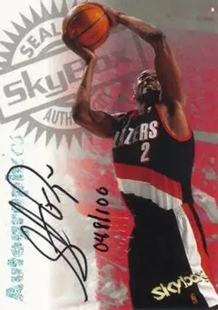 1997-98 SkyBox Premium #NNO Autographics Century Marks Stacey Augmon