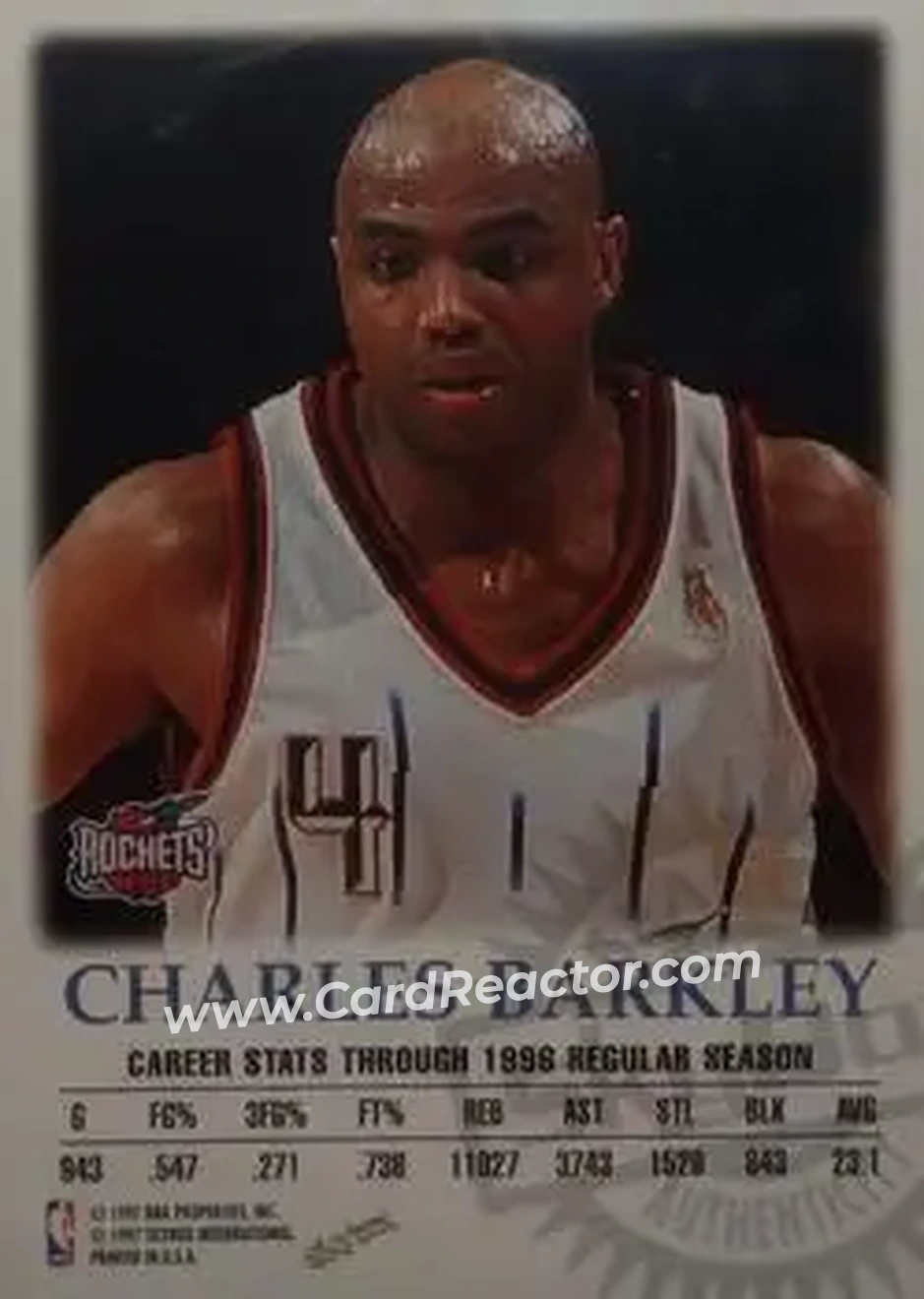 Back of Charles Barkley