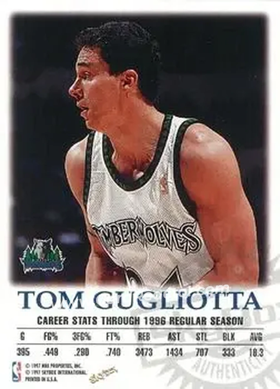 Back of Tom Gugliotta