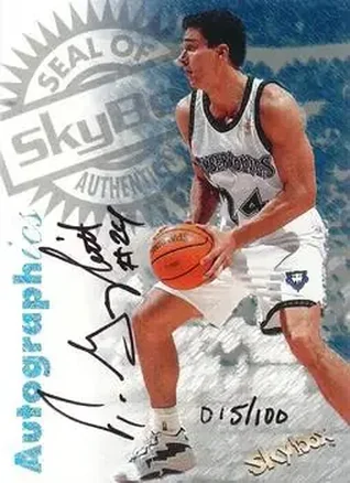 1997-98 SkyBox Premium #NNO Autographics Century Marks Tom Gugliotta