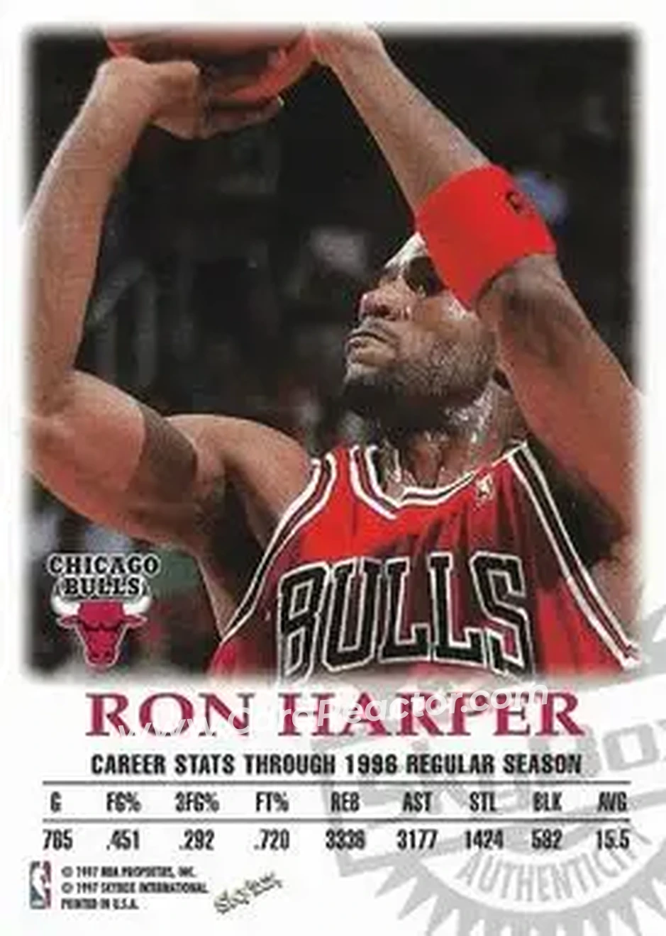 Back of Ron Harper