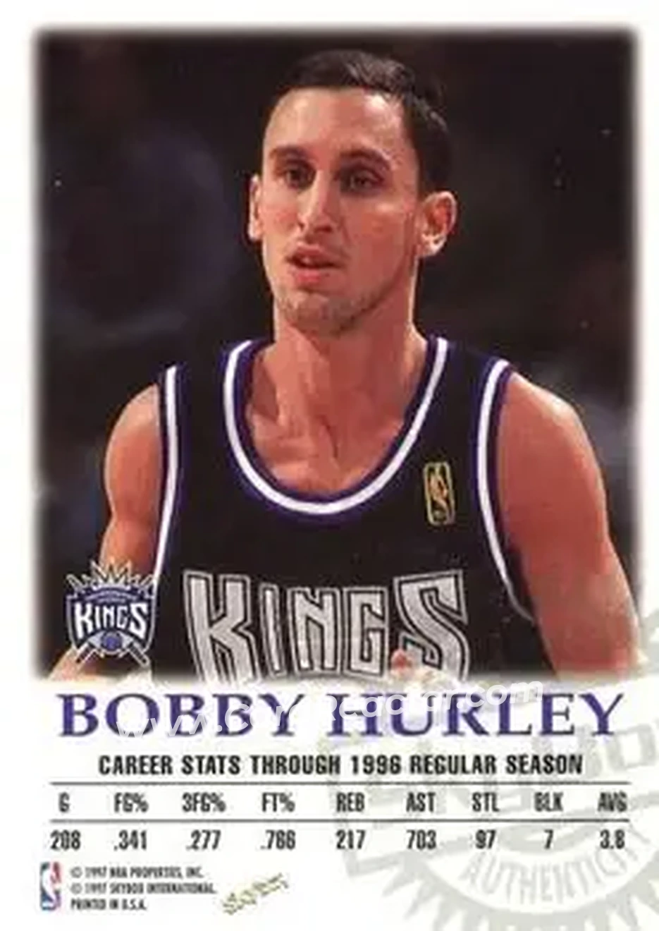 Back of Bobby Hurley
