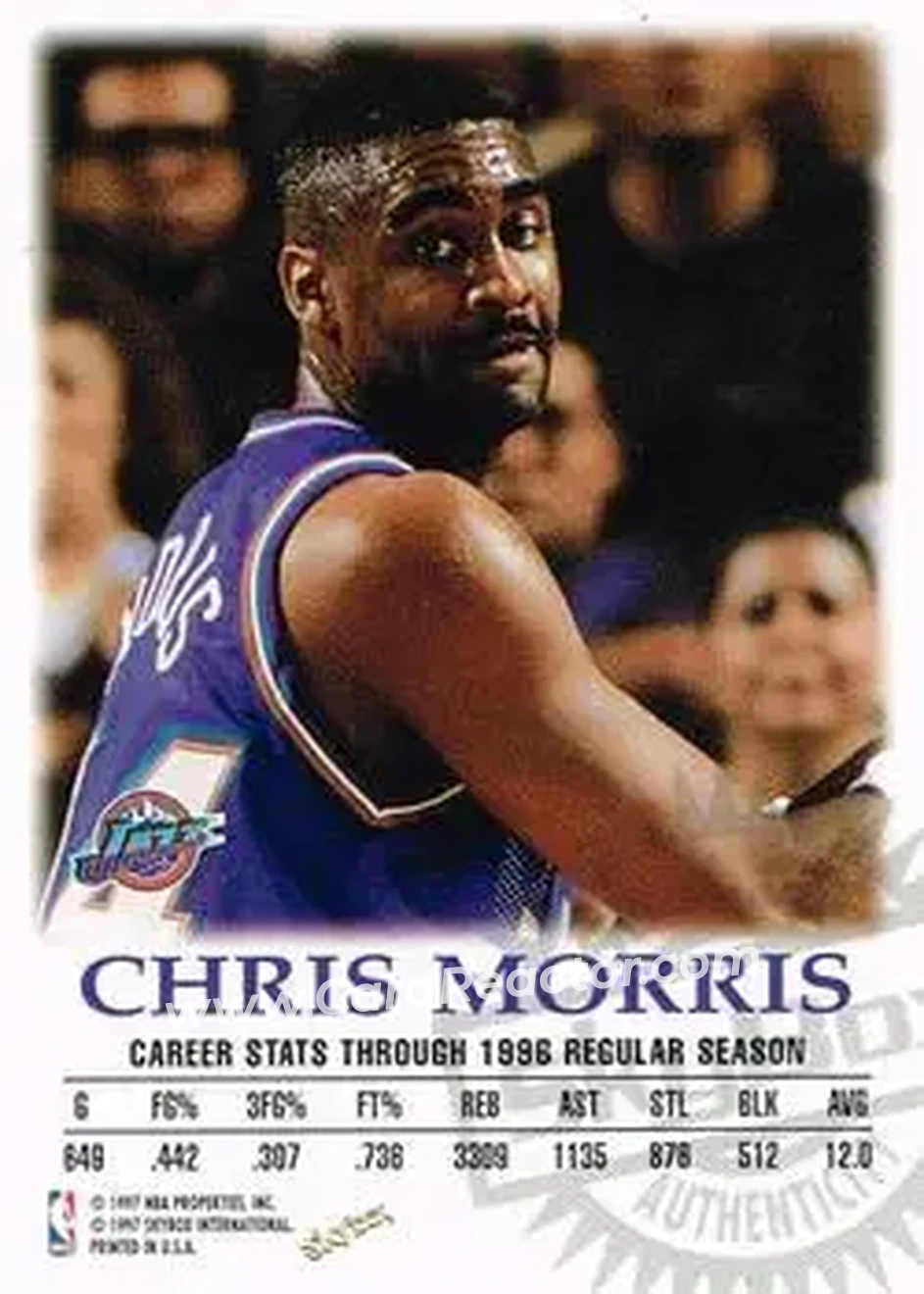Back of Chris Morris