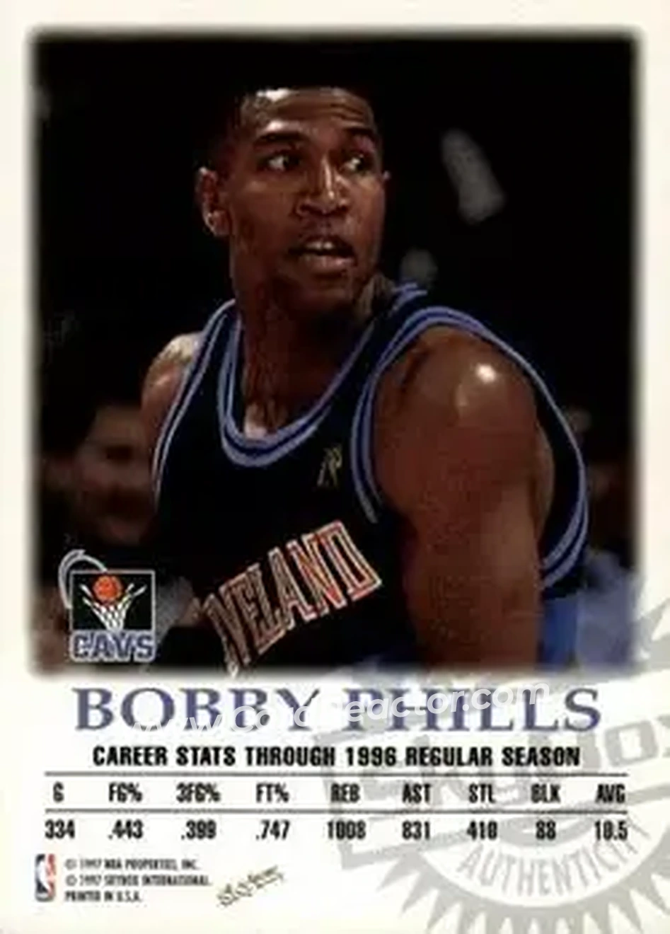 Back of Bobby Phills